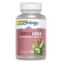 SOLARAY CircuLegs med Horse Chestnut Extract, Gotu Kola, Butcher 's Broom, og mere, Circulation og Vein Support for sunde ben, 60- dag garanti, Lab Verified (60 Serv, 120 VegCaps)