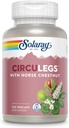 SOLARAY CircuLegs med Horse Chestnut Extract, Gotu Kola, Butcher 's Broom, og mere, Circulation og Vein Support for sunde ben, 60- dag garanti, Lab Verified (60 Serv, 120 VegCaps)