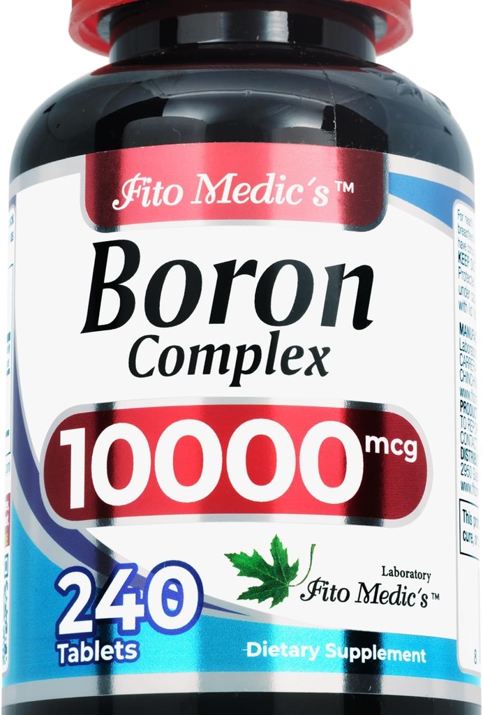 Lab: 124; Boron: 124; 10 mg; 124; 240 Servere: 124; Boron: Supplement for mænd: 124; Ultra: høj Absorption: Fito Medic 's.