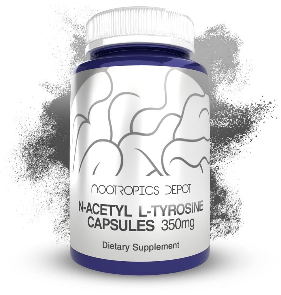 Nootropics Depot N- Acetyl L- Tyrosine Kapsler er 124; 350mg