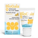 BioGaia Immunactive Baby Probiotic Drops + D-vitamin Note 124; for Babyer & Toddlers 0- 36 Måneder