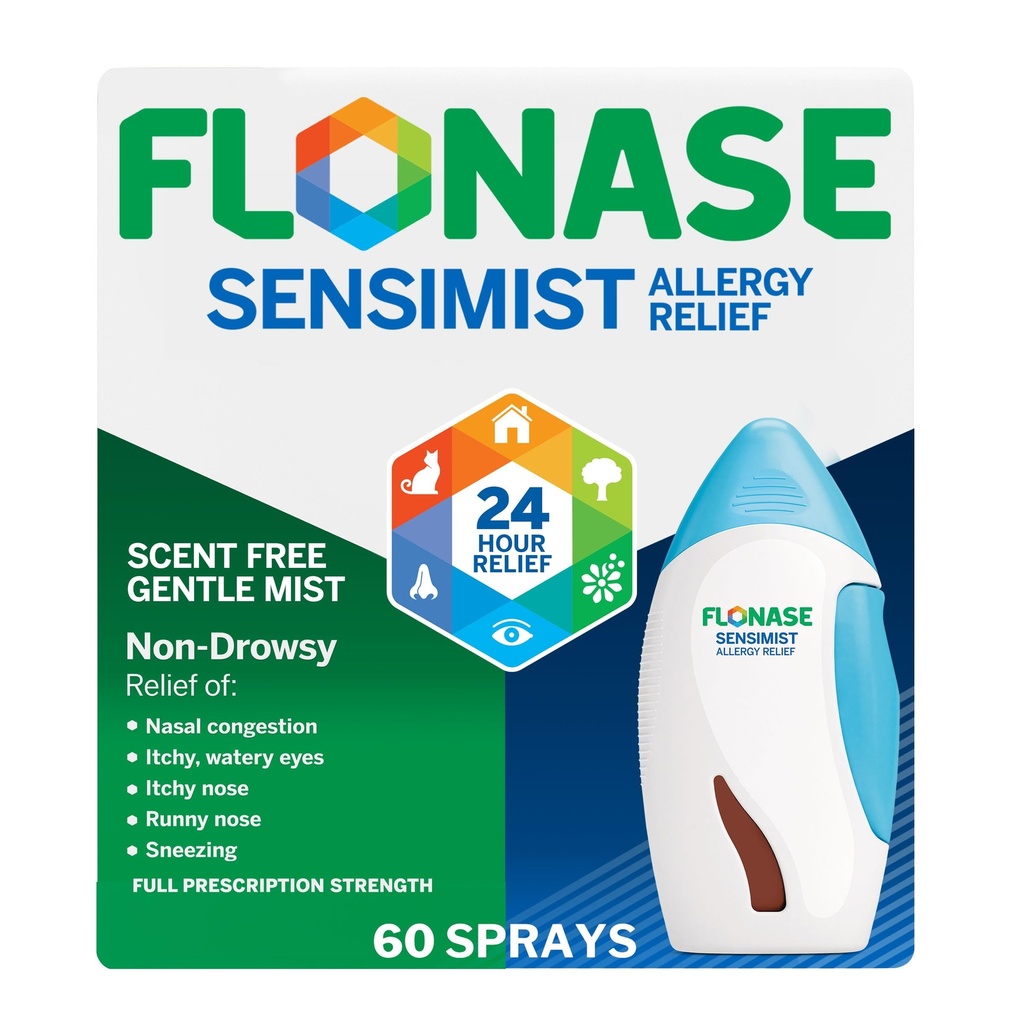 Flonase Følsomhed Allergi Relief Nasal Spray til non- Drowsy, 24-timers Multi- symptom Allergi Relief - 60 sprays