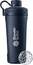 Blenderflaske Radian Shaker Cup Isoleret rustfrit stål vandflaske med wire whisk, 26-Ounce, Matte Black