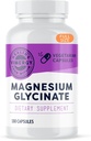 Vimergy Magnesium Glycinate - Stress Support - Chelated to Undgå Tummy Upset * - fremmer hjerte sundhed og energi * - Kosher, Vegan Gluten- Free - 180 Caps