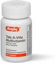 Rugby Tab-A-Vite Multivitamin with Iron and Beta-Carotene - Daily Multivitamin for Adults, Supports Overall Health, Multimineral Supplement - 100 Tablets