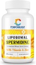 30mg Spermidin Supplement for mænd og kvinder, Høj Absorption, Mere Potent end Spermidine 3HCL - for cellulær fornyelse, Longevity & Kognitiv, Gæret Hvede Germ Extract, Pure & Natural, 60 Softgels