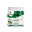 BIOAKTIVE NETRIENSER: Berry Good Green - Superfood Powder - 30 Servering - 100% USDA Organic Non- GMO Vegan Supplement, Hjælper Boost Energy, Detox, Sund Metabolisme, Hele fødeindtagelse