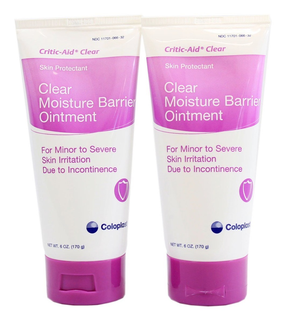 Coloplast Critic- Aid Clear Fugt barriere Salve - 6 Ounce Tube - pakke med 2