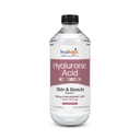 Hyalogisk flydende hyaluronsyre supplement - Ingestible Skin Support med 100mg HA og 100mg MSM - Naturlig hydrering for ansigtet, øjne og læber - høj molekylvægt formel - 12 oz