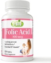 J- Bio folinsyre 800mcg (120 tabletter) Daglig sundhedsregime & prænatal pleje af kvinder