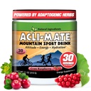 Acli- Mate Mountain Sport Drink Mix - Høj højde Acclimatisering Electrolytes Powder - Energy Powder Mix - Inddrivelse Hydration Drink til løb, vandreture, cykling, rejser & mere (1 Tub, CranRaspberry)