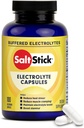 SaltStick Elektrolyte Kapsler med D-vitamin Note 124; Saltpiller med Elektrolyte til Løbetræning, Endurance Sports Nutrition, Køretilskud