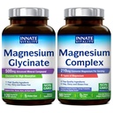 Innate Vitality Magnesium Glycinate & Magnesium Complex Bundle, Non- GMO No Gluten & Vegan, Mg Glycinate (120 Caps) & Mg Complex (90 Caps), Value Pack, Bundle & Save