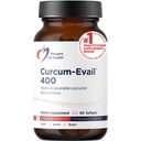 Design til sundhed Curcum- Evail 400 - Biotilgængelige gurkemeje kosttilskud - Evail emulsion teknologi - Curcumin C3 Complex med gurkemeje olie + vitamin E, ikke-GMO (60 Softels)