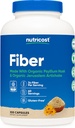 Nutricost Fiber Kapsler med Prebiotic Fiber Supplement 300 Kapsler - Lavet med Organic Psyllium Husk & Organic Jerusalem Artiskoke, 60 Servering, Gluten Free, 3 G Per Servering