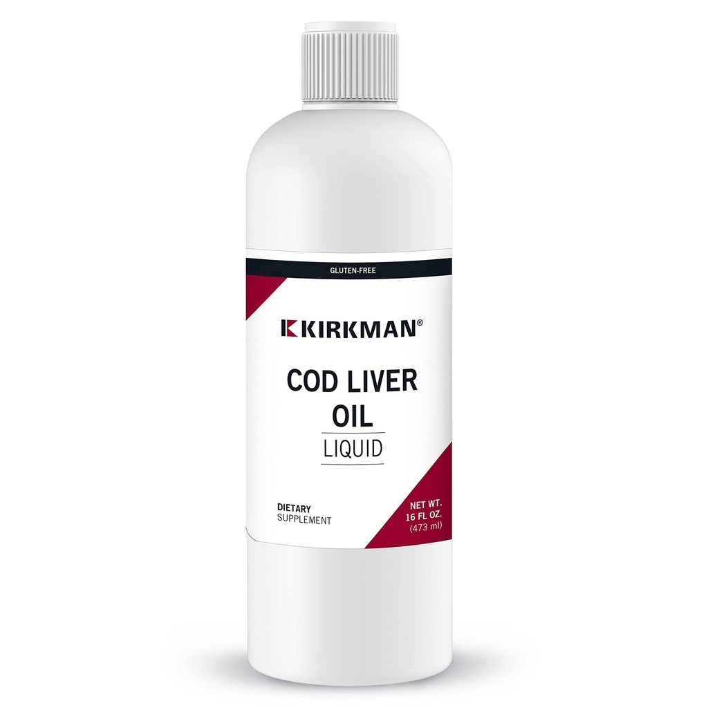 Kirkman Cod Lever Oil Liquid - Unflavored 16oz.