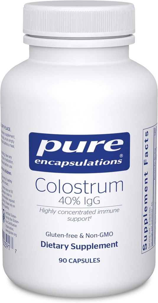 Pure indkapslinger Colostrum Mex124; 40% IgG Højkoncentreret immunstøtte Mex124; 90 Kapsler