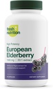 Elderberry immunforsvar - Stærkest DNA Verificeret 1800 mg Sambucus Black Elderberry - Nem at synke Elderberry Capsule - Kraftfuld Booster - Gluten Free, Soy Free, Non GMO, Vegan Safe