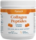 Mønster Wellness Collagen Peptider Powder (Type I & III) - Hår, negle, Hud & Fælles Support - Græs Fed & Pastor- Raised - Hydrolyzed, Non- GMO, Dairy Free, & Keto- Friendly - Caramel (13 Oz)