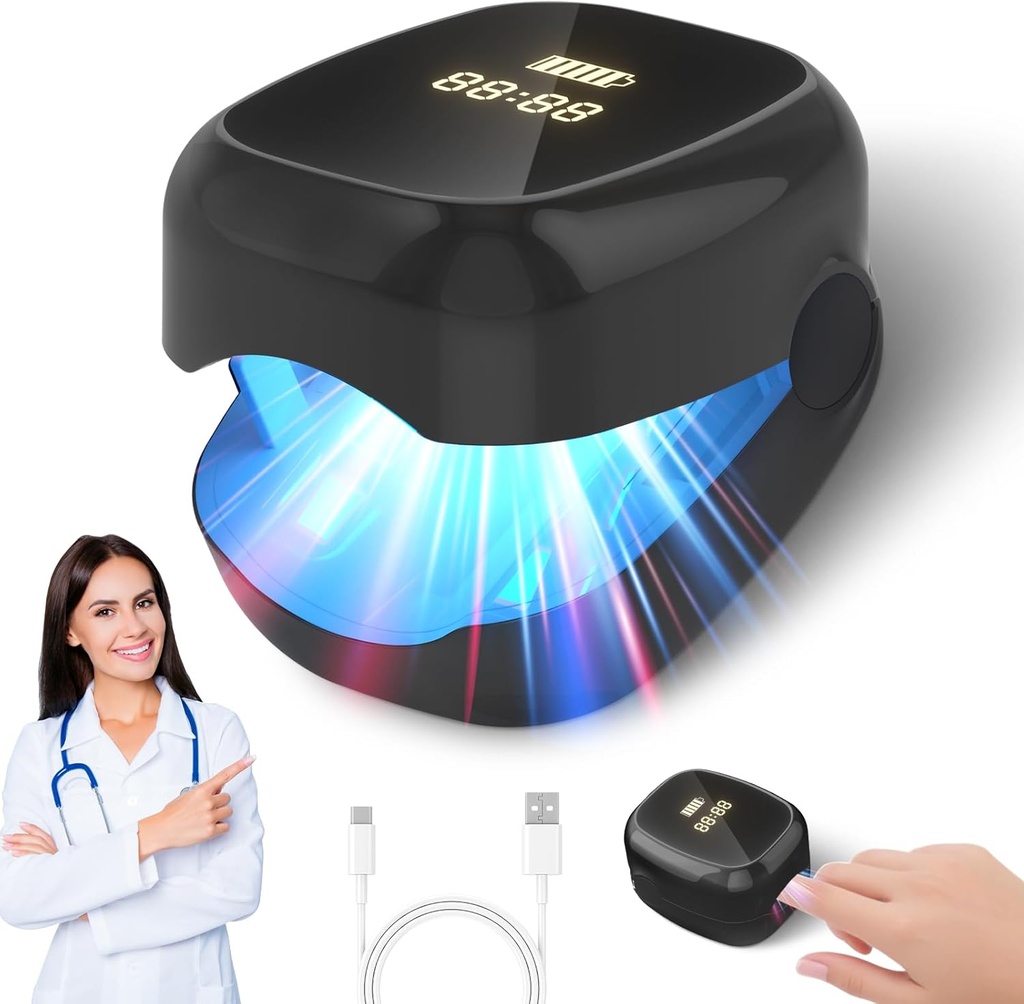 Negle svamp laserbehandling LED lys Device- Effektiv Genopladelig negl svamp Remover for Home Use