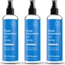 Pure Magnesium Oil Spray 12oz (3 Pack) - Organic USP Grade Magnesium Spray, Topisk Magnesium Glycinat, Magnesium Oil for Feet, Krop, Muscles & Leg kramper - Made in USA