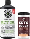 Venstre kyst Performance 100% kokos MCT Oil Liquid, 32oz + Keto Coco Drink Mix, 8.5oz