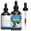 Pet Wellbeing Milk Thistle for Cats - Økologisk mælk tidsel, Understøtter sund lever funktion & afgiftning - Vet- Formuleret Herbal Supplement - 4 oz (118 ml)