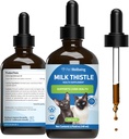 Pet Wellbeing Milk Thistle for Cats - Organic Milk Thistle, Supports Healthy Liver Function & Detoxification - Vet-Formulated Herbal Supplement - 4 oz (118 ml)