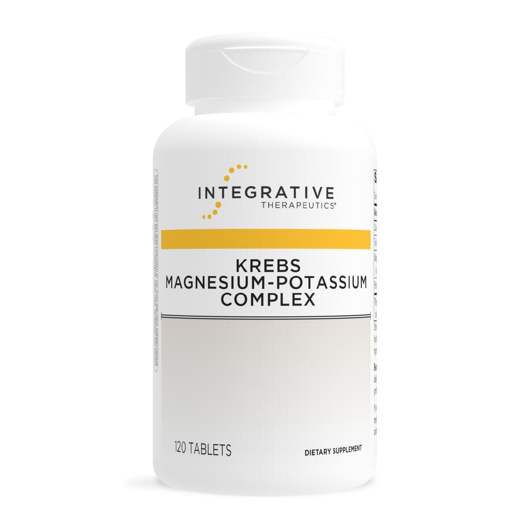 Integrativ terapi Krebs Magnesium Kalium Complex - Mineral supplement til støtte hjertefunktion * - Cellular Energy Support * - Gluten- Free & Dairy- Free - 120 tabletter (60 Servere)