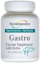 TRANSFORMERING GENESIS AF GOD SUNDHED Gastro Enzyme supplement med urteblend & E-vitamin, Formel til at lette gastrointestinal ubehag, støtte til lindring af hjerterytme, 90 kapsler