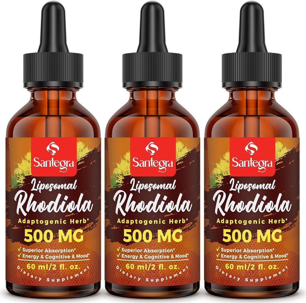 57000 MG Liposomal Active Rhodiola Rosea Supplement, Rhodiola Root Extract, Liquid for High Absorption, Rhodiola Root Extract tinktur for Energy, Stress, Mood, Vegan, 180 ml