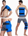 Koo- Care Large Fleksibel Gel Ice Pack & Wrap med straps til varm kold terapi - smertestillende for Shoulder Rotator Cuff, Tilbage, Hip, Knee Erstatning Kirurgi, Shin Splint Skader Genbruges - 11 "x 14"