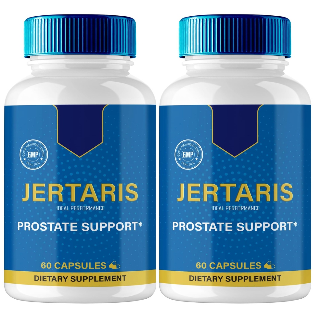IDEAL PERFORMANCE Jertaris Capsules, Jertaris Prostate Health Supplement Pills - Extra Strength, Jertaris Supports Prostate Heath All Natural Formula, Jerta RIS Capsules, Jer Taris Reviews (2 Pack)