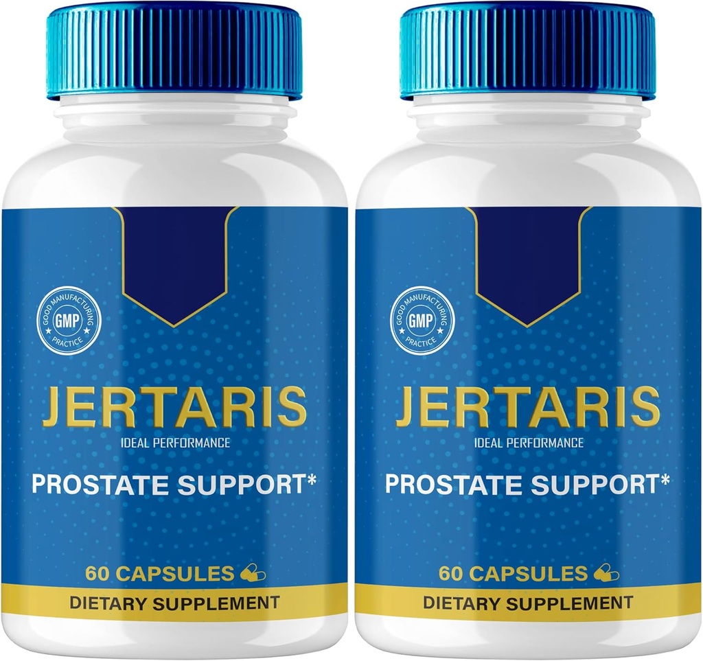 IDEAL YDEEVNE Jertaris Kapsler, Jertaris Prostata Health Supplement Pills - Ekstra styrke, Jertaris Understøtter Prostata Heath All Natural Formel, Jerta RIS Kapsler, Jer Taris Anmeldelser (2 Pack)