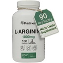PRISTINE 'S L Arginin Kosttilskud til mænd og kvinder - 1000 mg kapsler 90 dages forsyning af nitrogenoxid og før træning Aminosyrestøtte