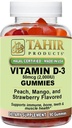 Tahir Halal Vitamin D3 2000 IE Gummies - Understøtter ben og immunforsvar, fremmer muskelfunktion, Gluten- fri, Gelatin- fri, 90 Natural Fruit Flavor Gummies, Made in USA - Halal Certified