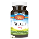 Carlson - Niacin, 50 mg, Understøtter Cholesterol Metabolisme, Energiproduktion, Heart Health, Nerve funktion, 300 tabletter