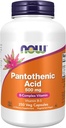 NOW Foods Supplements,Pantothenic Acid (Vitamin B-5) 500 mg,B-Complex Vitamin,250 Capsules