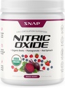 Snap Supplements Organic Beet Root Nitrogen Oxide Powder - Understøtter energi og sund cirkulation, 8.8 oz (30 Servere, 1 Måned Supply), Blandede Berry