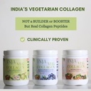 INJA Wellness Veg Collagen Supplement for kvinder, Mænd, 100% Vegetarisk Collagen, Kun Original Veg Collagen pulver, Ingen tilsat sukker, Forbedrer hud og hår sundhed, reducere fine linje og wrinkler,
