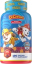 L 'il Critters Paw Patrol Gummy Vites Daily Gummy Multivitamin til børn, C-vitamin, D3 for immunforsvar Kirsebær, Orange og blåbær flavors, 190 Gummies