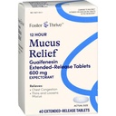 Foster & Thrive Chest Congestion Mucus Extended Release, 600 mg Guaifenesin Relieves Chest Congestion Årsag af Excess Mucus, (Sammenlign med Mucinex 12 timers udvidet Release), 40 tabletter