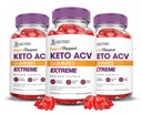 (3 Pack) Rapid Ripped Keto ACV Gummies Extreme 2000MG Rapitrup Keto Gummies Apple Cider Vincipeter Formuleret med Pomegranate Beet Juice Powder B12 Vegan Non GMO 180 Gummys
