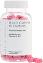 Hår Vitaminer Gummies - Biotin 5000 mcg med vitamin E, C & Zink, Hårvækst Vitaminer for kvinder & mænd - Stærkere, Smukke hår, Hud og negle supplement, Non-GMO & Gluten- Free - 120 Gummy Bears