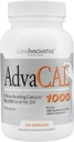 Lane Innovative - AdvaCAL 1000, Advanced Calcium supplement, let at synke ekstra lille kapsel, understøtter øget bentæthed (50 Servere)