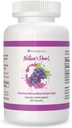 Youngevity Premium Muscadine Grape Seed - 650 mg - Nature 's Pearl Antioxidant Superfood - Rich in Resveratrol, Ellagic- Acid, Quercetin, Antocyandins, og mere - 60 Servere