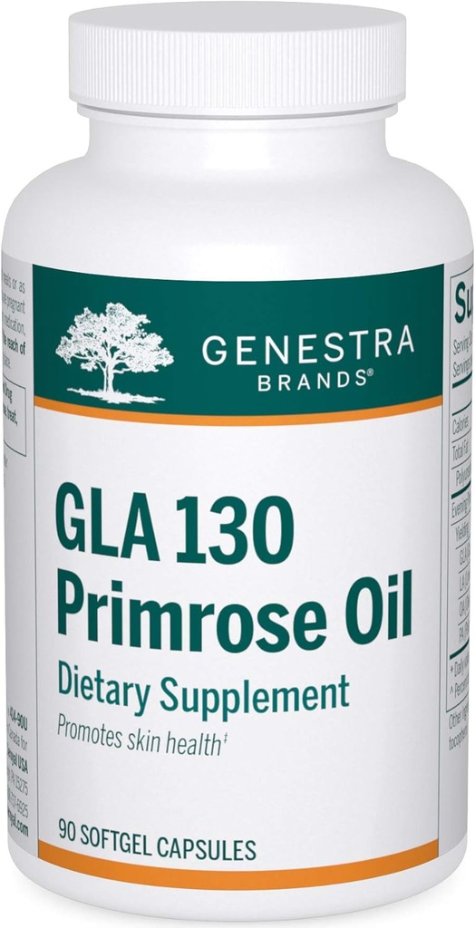 Genestra Brands GLA 130 Primrose Oil against 124; Essential Fedtsyretilskud til hudsundhed *