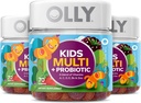 OLLY Kids Multivitamin + Probiotisk Gummy, Vitamin A, C, D, E, B, Zink, Probiotika, Chewable Supplement, Berry Flavor, 70 Greve (3 Pack)