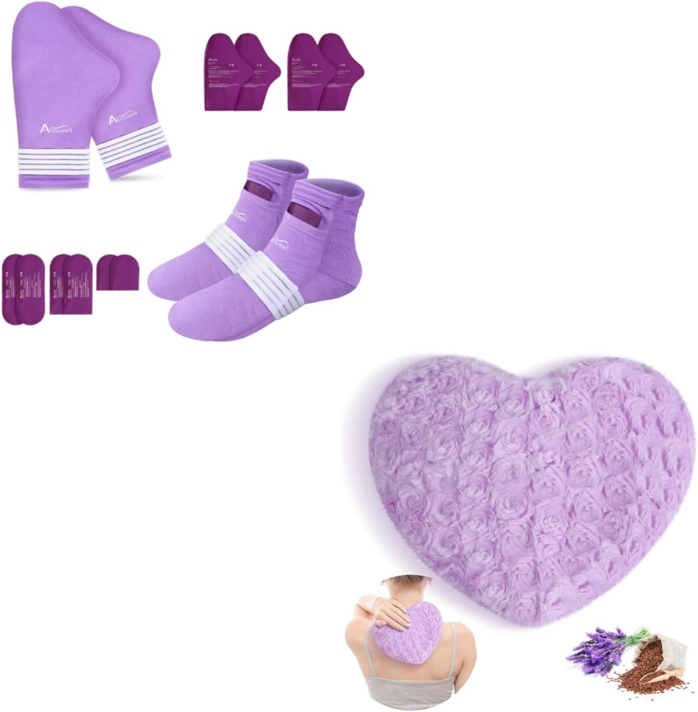 Atsuwell Chemo Care Pakke gave til kvinder og mænd & Scented Lavendel Kast Pillow og Flaxseed Fluffy